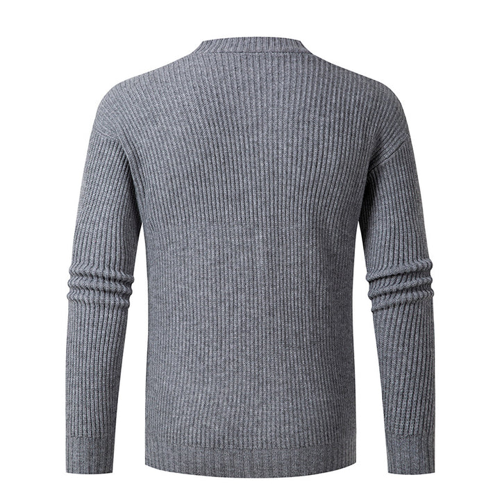 Herren modische Strickjacke mit feinem Rippstrickdesign Echoarchiv