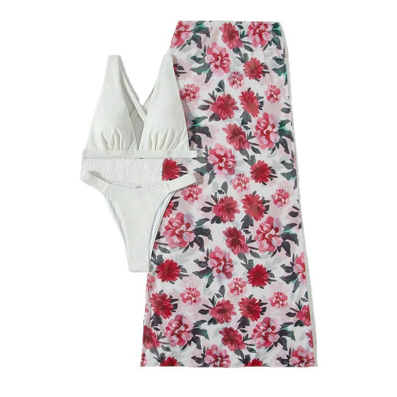 Damen Bikini-Set mit elegantem Wickelrock und dezentem Triangel-Oberteil Echo Archiv