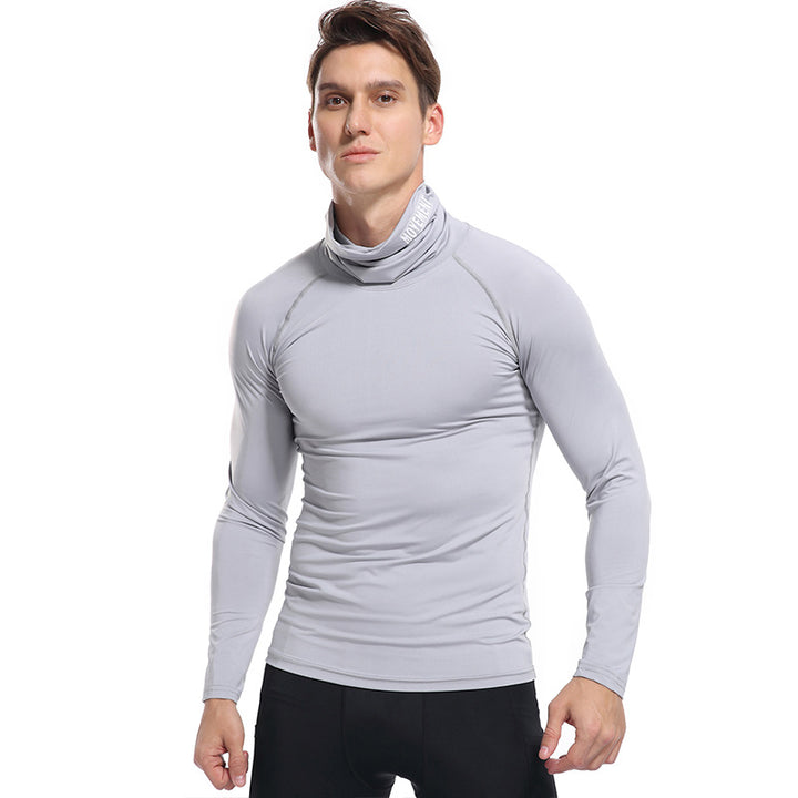 Herren Kompressor Langarmshirt mit Stehkragen Echoarchiv