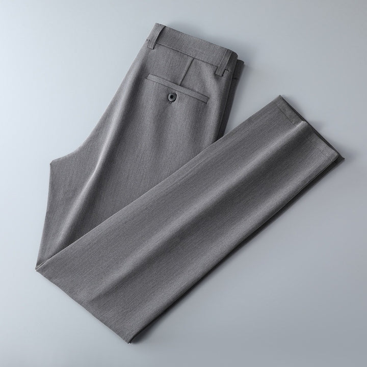 Herren Schmal geschnittene Anzughose aus Stretchtwill mit geradem Bein Echo Archiv