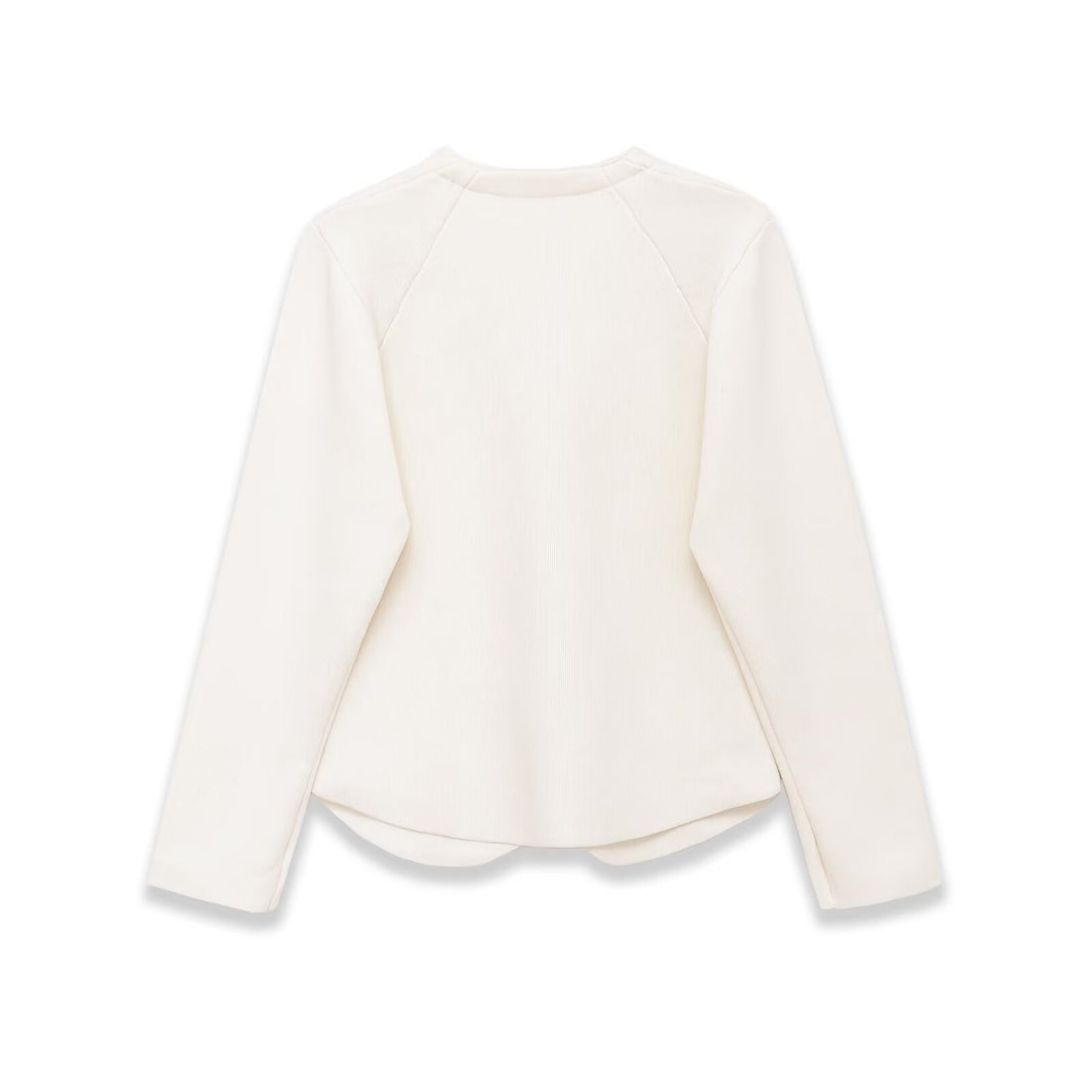 Damen Taillierter Rippstrick-Blazer-Cardigan mit V‑Ausschnitt und Zierknöpfen Echo Archiv