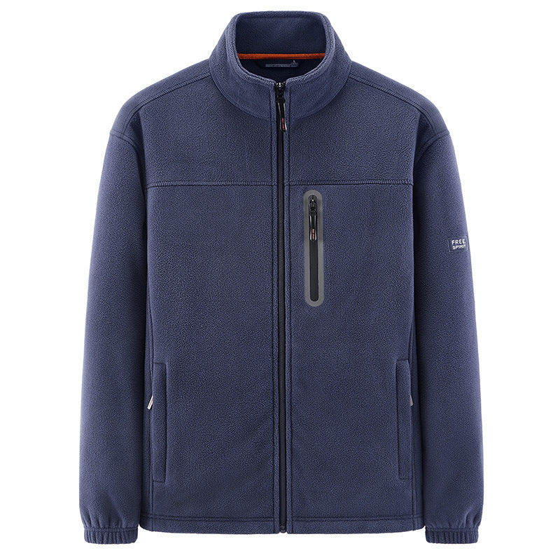 Herren Isolierende Mikrofleece-Funktionsjacke mit wasserdichter Brusttasche und Stehkragen Echo Archiv