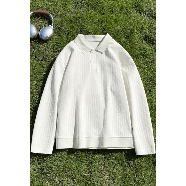 Damen Modisches Oversized Poloshirt mit strukturiertem Design Echo Archiv