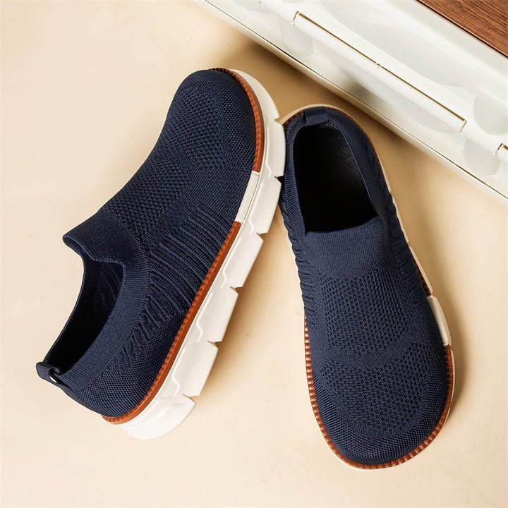 Herren Leichter Strick-Slip-On Sneaker mit Memory-Foam-Komfort und flexibler Profilsohle Echoarchiv