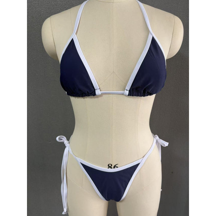 Damen Triangel-Bikini mit verstellbaren Trägern und charmantem Knoten Echo Archiv
