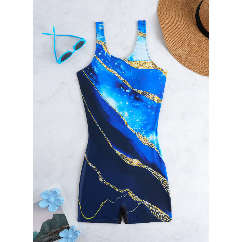 Damen Sportlicher Badeanzug mit atmungsaktivem Material Echo Archiv