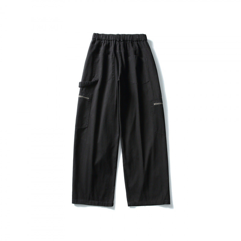 Herren Weite Utility-Cargohose mit elastischem Bund und aufgesetzten Taschen Echo Archiv