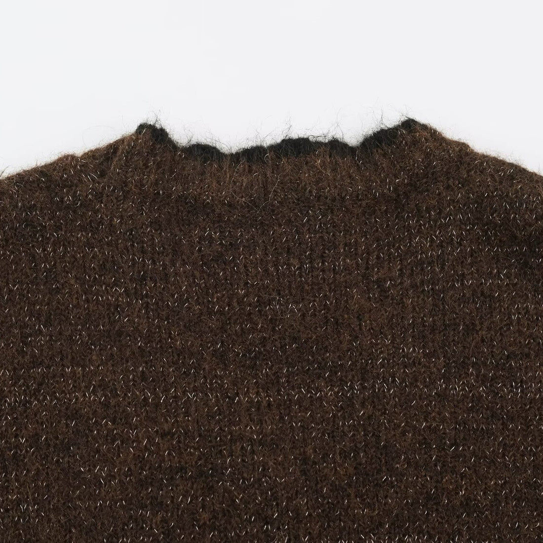 Damen Oversize Strickcardigan mit V-Ausschnitt, Knopfleiste und kontrastierenden Zierkanten Echoarchiv