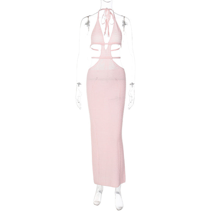 Damen Strick-Tankkleid mit cut-out Details und länglichem Schnitt Echo Archiv