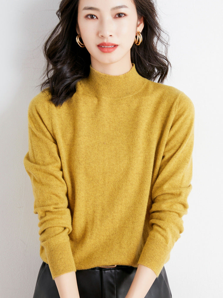 Damen Kurzrollkragen Feinstrickpullover mit leichtem Mohair-Effekt Echoarchiv