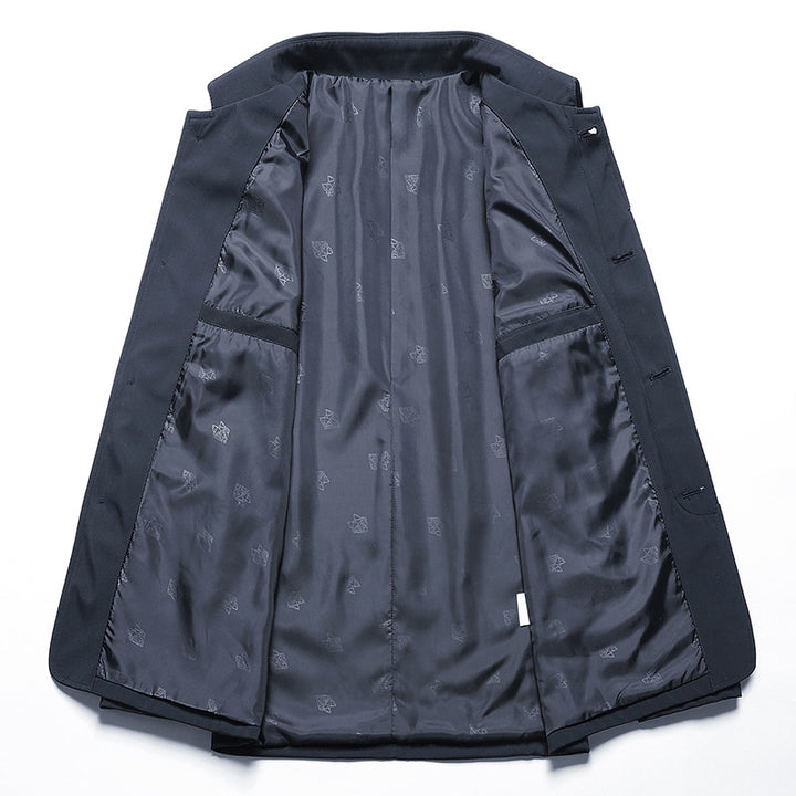 Herren Sakkoähnliche Übergangsjacke mit Hemdkragen, leichtem Innenfutter und Knopfleiste Echo Archiv
