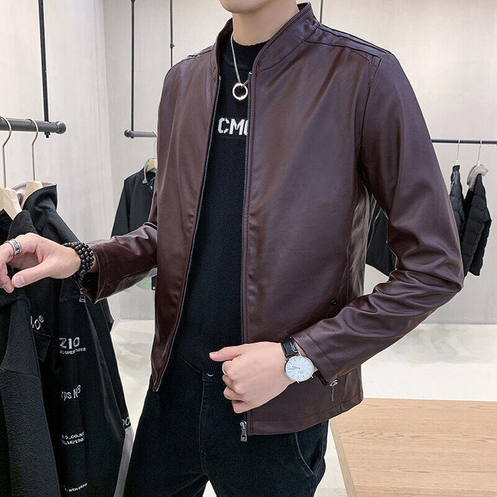 Herren Stilvolle Kunstlederjacke Echo Archiv 1788322149