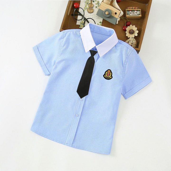 Jungen Elegantes Kurzarmhemd mit Fliege Echo Archiv