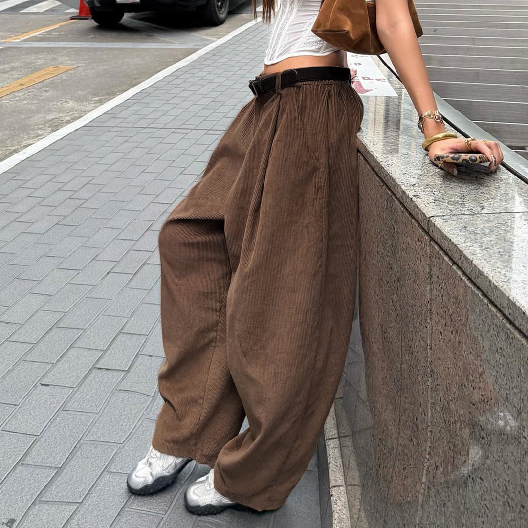 Damen weite Cordhose mit Falten Echo Archiv