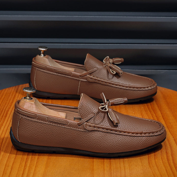 Herren Elegante Mokassins mit modischem Schnürdetail Echo Archiv