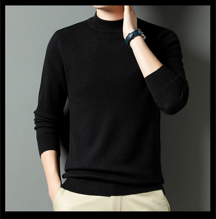 Herren Strukturierter Pullover im modernen Design Echoarchiv