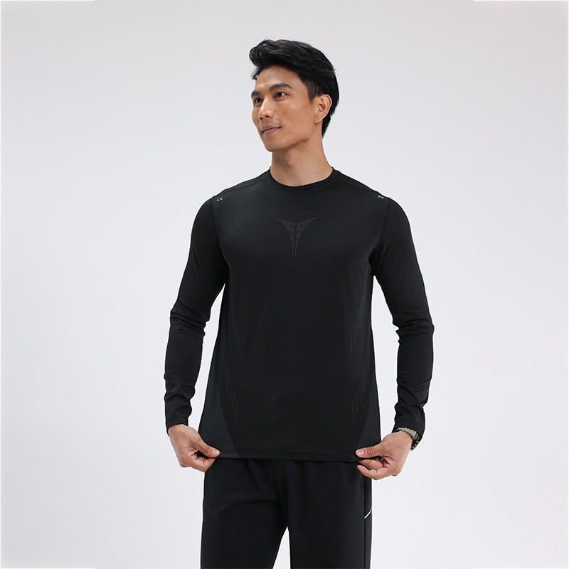 Herren Atmungsaktives Langarm-Trainingst-Shirt Echoarchiv