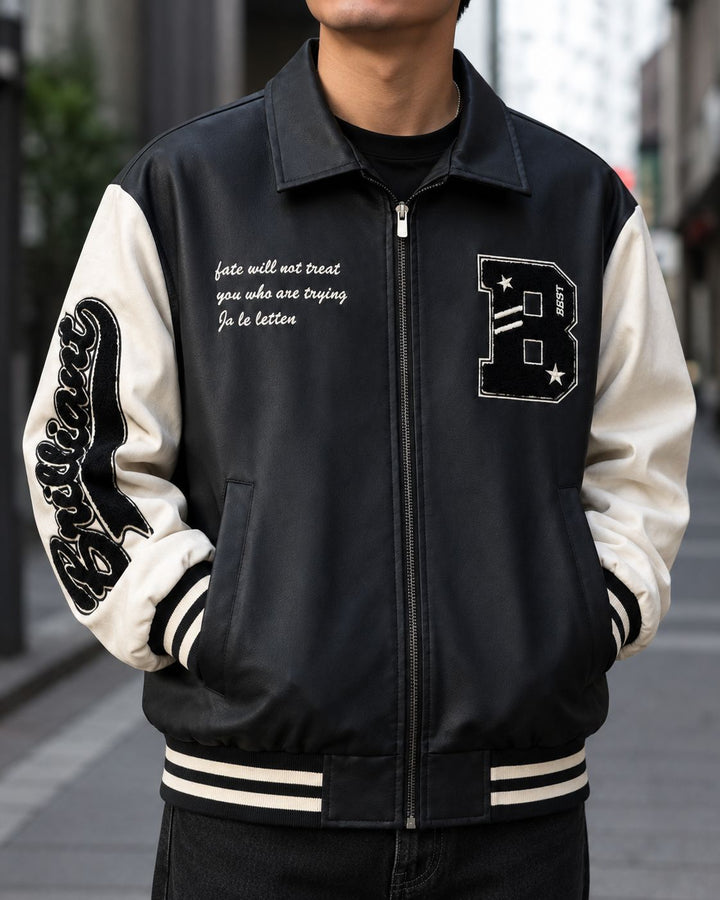 Herren Modische Collegejacke Echo Archiv