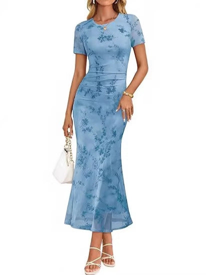 Damen Maxikleid mit floralen Stickereien Echo Archiv