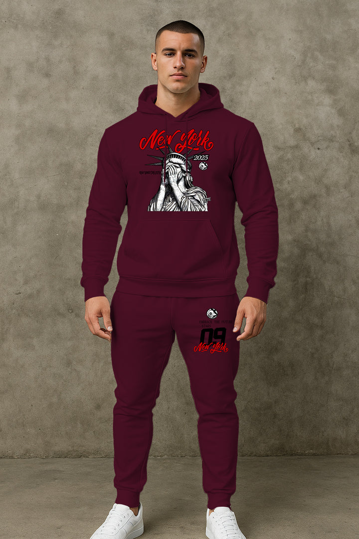 Herren lässiger Kapuzenpullover mit Hosen Echoarchiv