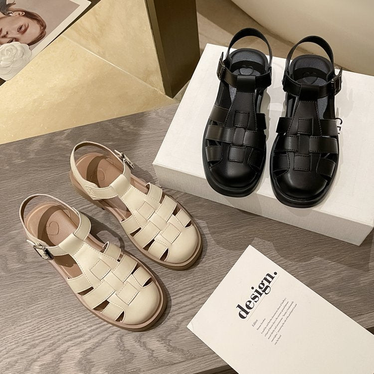 Damen Elegante Sandalen mit Raffiniertem Geflochtenem Design und Komfortablem Fußbett Echoarchiv