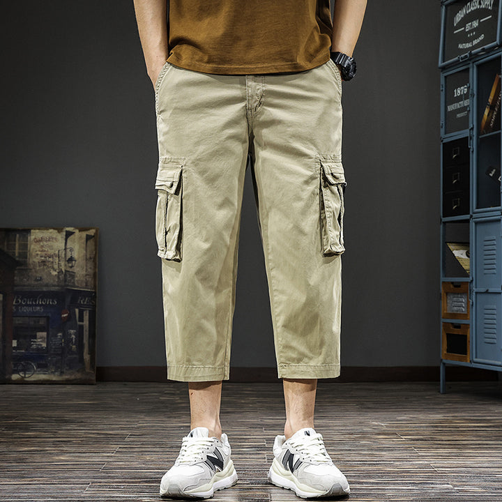 Herren Cargo-Shorts mit vielen Taschen und elastischem Bund Echoarchiv
