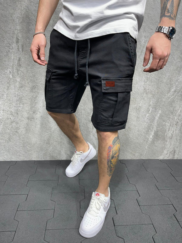 Herren Cargo-Shorts mit praktischen Seitentaschen und verstellbarem Gummizug Echoarchiv