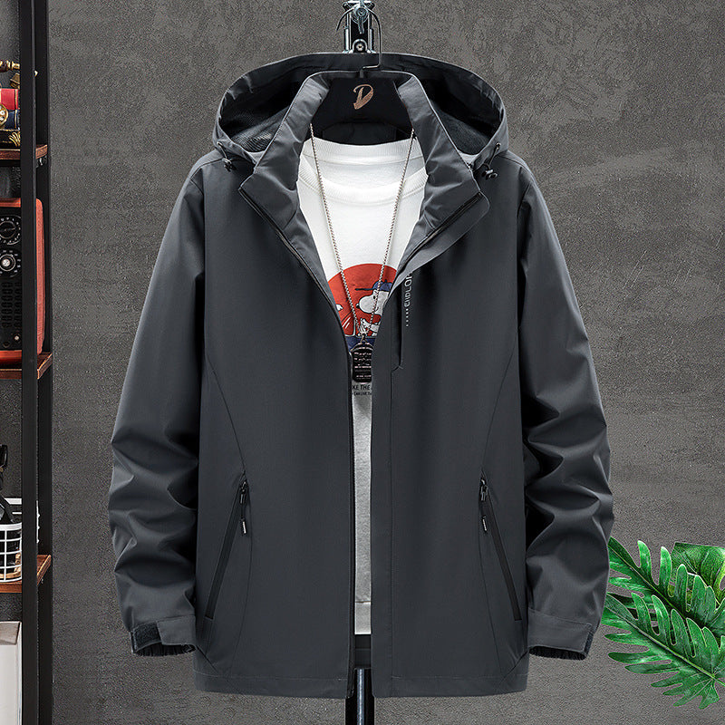 Herren Leichte Softshell-Outdoorjacke mit Kapuze, wind- und wasserabweisender Oberfläche Echo Archiv