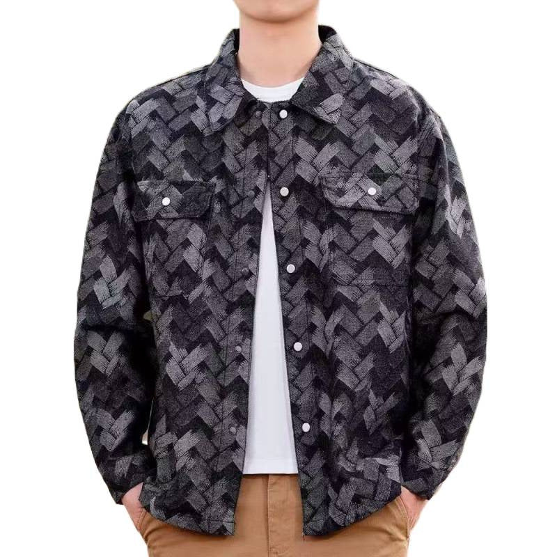 Herren Lässige Musterjacke – Taviero