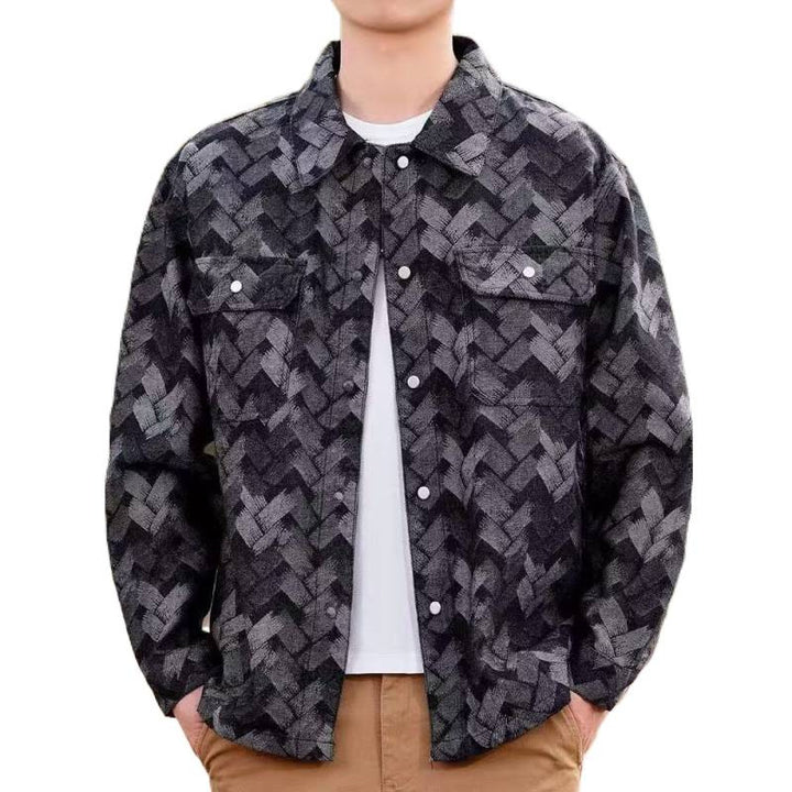 Herren Lässige Musterjacke – Taviero