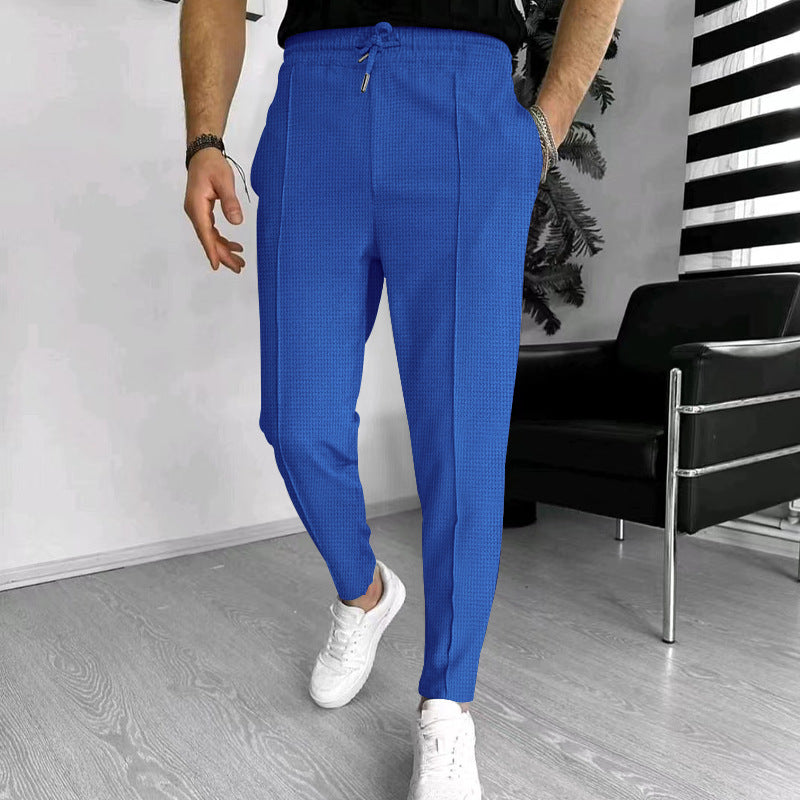 Herren Modische Chinohose mit elastischem Bund und praktischen Taschen Echoarchiv
