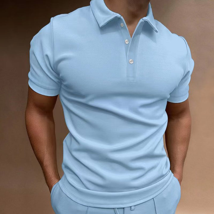 Männer leistungsorientiertes Kurzarm Polo-Shirt Echoarchiv