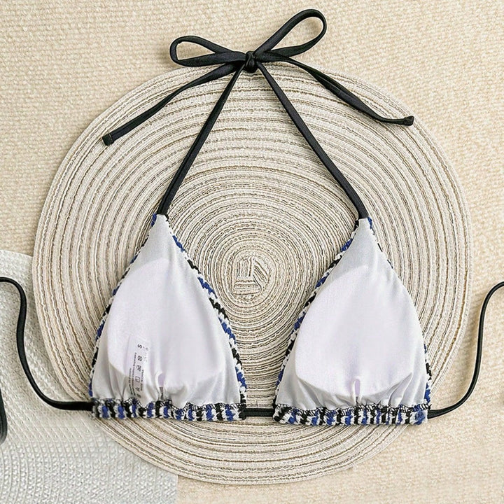 Damen Hochgeschnittenes Bikiniunterteil mit eleganten Bindebändern Echo Archiv