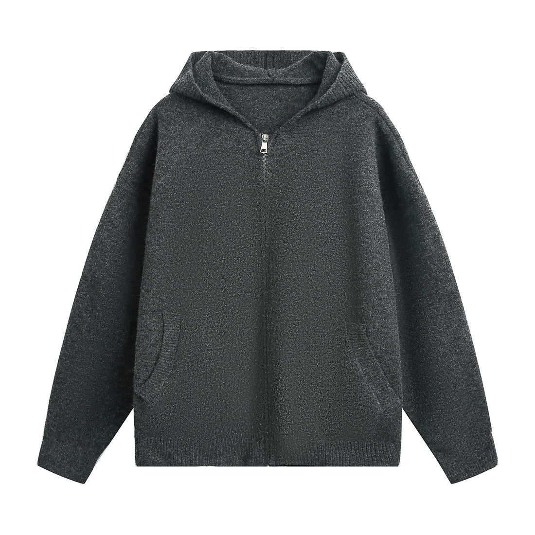Unisex Grobstrick‑Kapuzenjacke mit durchgehendem Reißverschluss und aufgesetzten Eingrifftaschen Echo Archiv