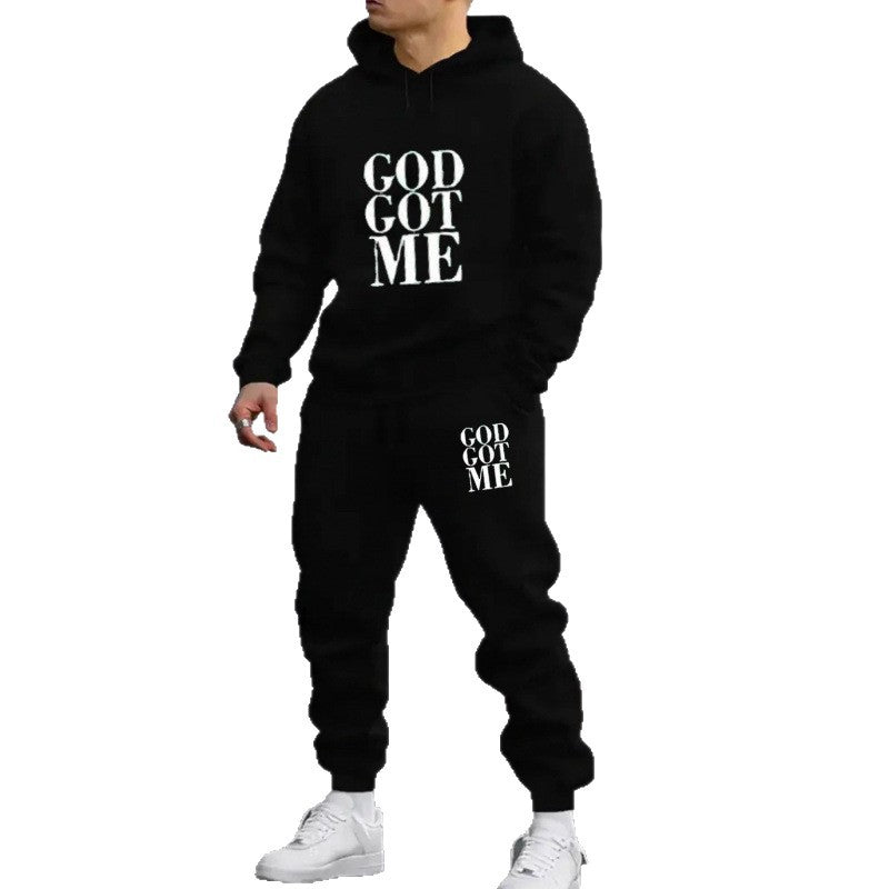 Herren Fragen Hoodie und Jogginghose Set Echoarchiv