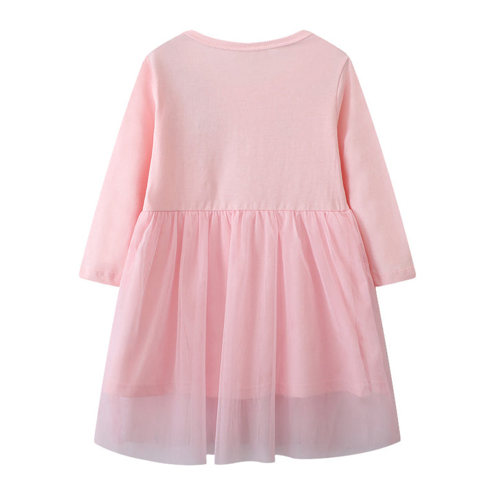 Mädchen Ballettkleid mit Tüllrock und lebhaften Tänzerinnen-Applikationen Echo Archiv