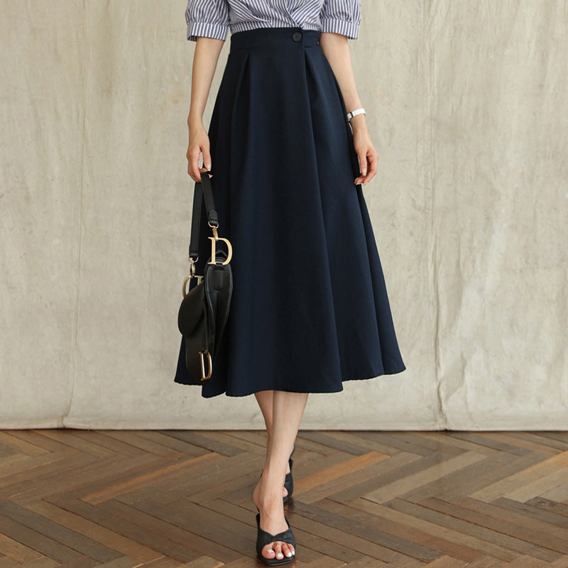 Damen Eleganter A-Linien Midi-Rock Echoarchiv