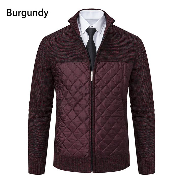 Herren gesteppte Freizeitjacke mit hochschließendem Kragen und praktischen Taschen Echoarchiv