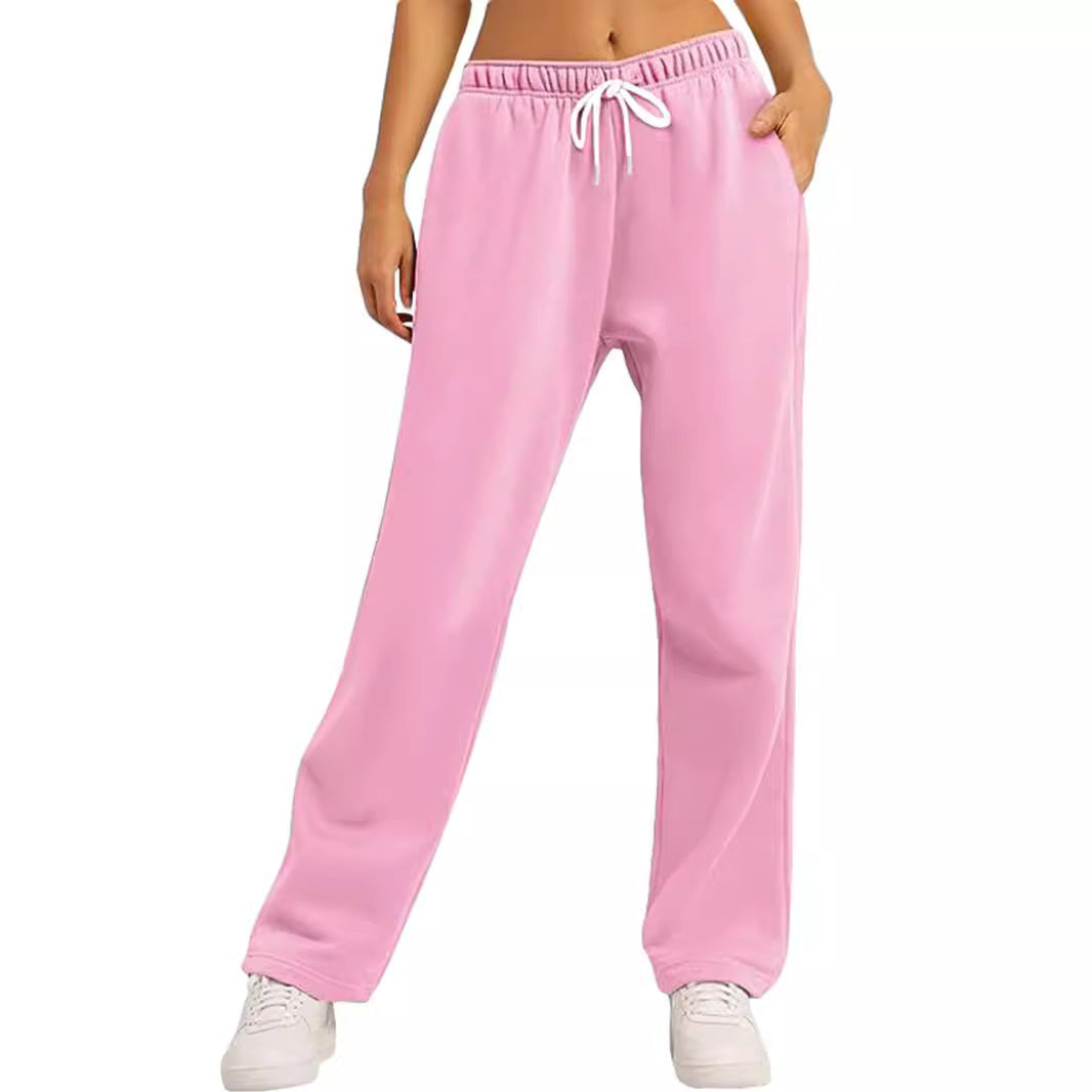 Damen bequeme Sporthose mit elastischem Bund und seitlichen Taschen Echo Archiv