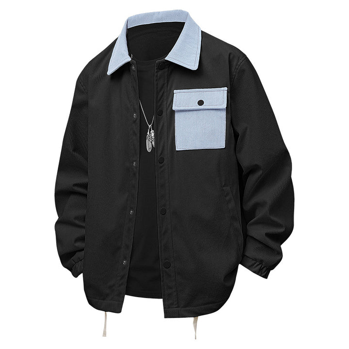 Herren lässige Übergangsjacke mit multifunktionalen Taschen Echoarchiv