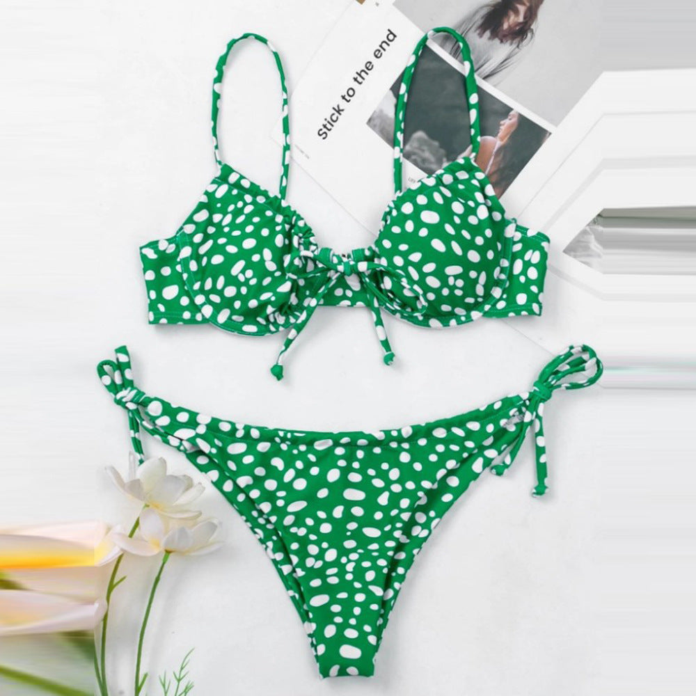 Damen Triangel-Bikini mit verstellbaren Trägern und verspieltem Design Echo Archiv