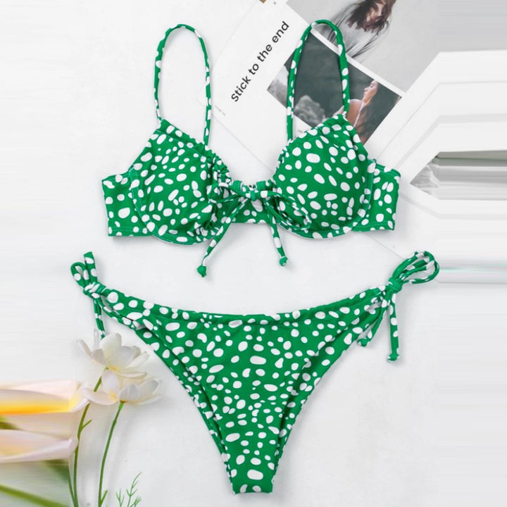 Damen Triangel-Bikini mit verstellbaren Trägern und verspieltem Design Echo Archiv