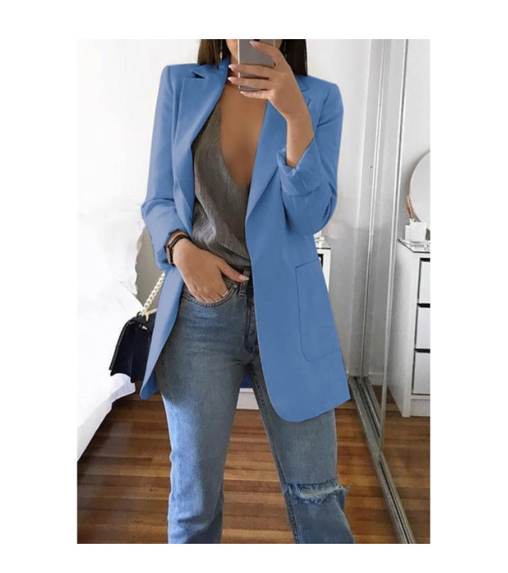 Damen eleganter Blazer mit tailliertem Schnitt und praktischen Taschen Echo Archiv