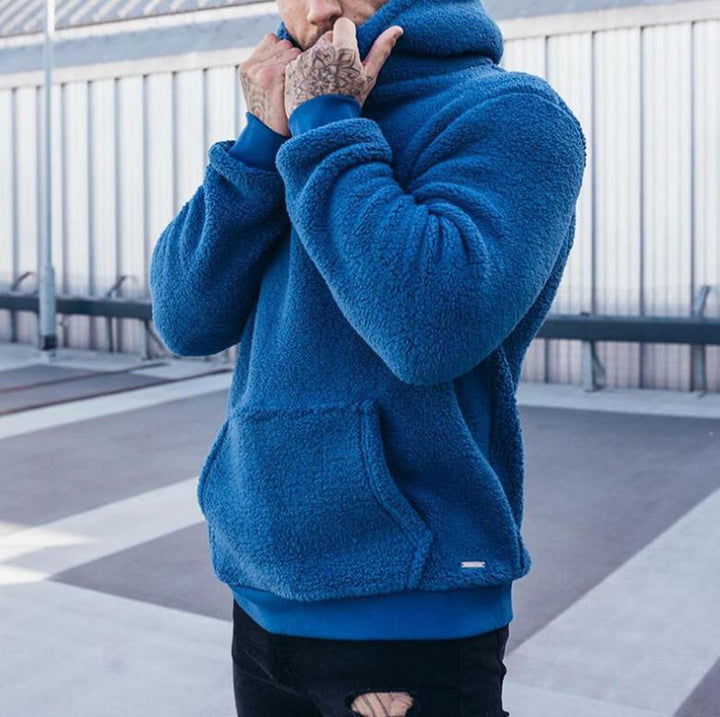 Herren kuscheliger Hoodie mit Kängurutasche Echoarchiv