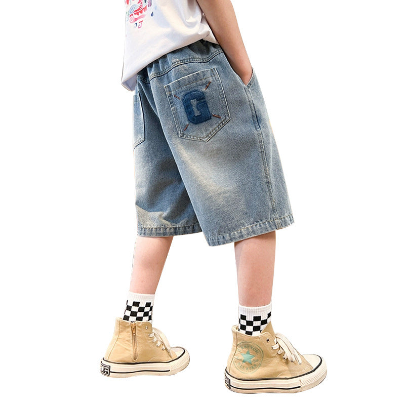 Jungen entspannte Denim-Shorts Echo Archiv