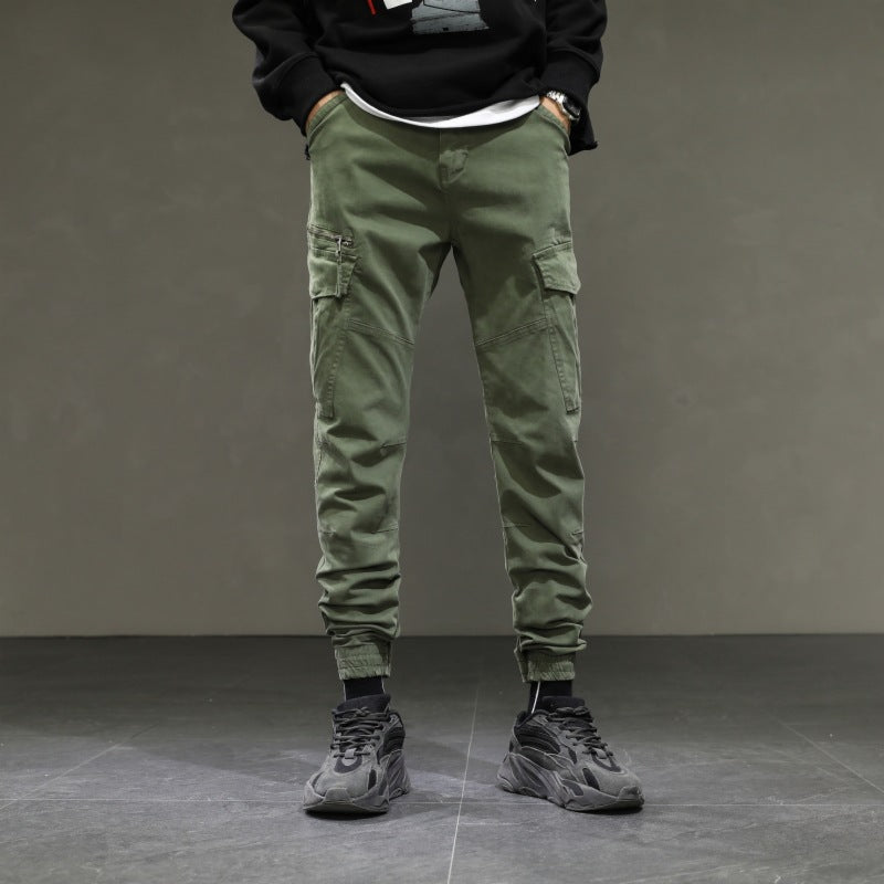 Herren moderne Cargohose mit elastischem Bund und praktischen Taschen Echoarchiv