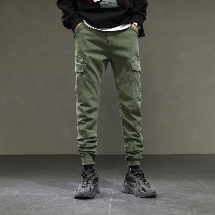 Herren moderne Cargohose mit elastischem Bund und praktischen Taschen Echoarchiv