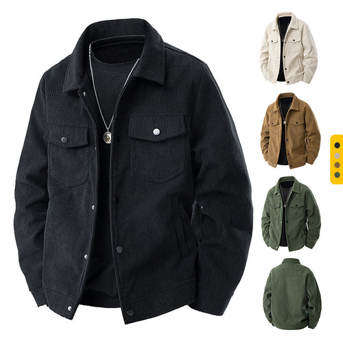 Herren Komfortable Cordjacke Echo Archiv