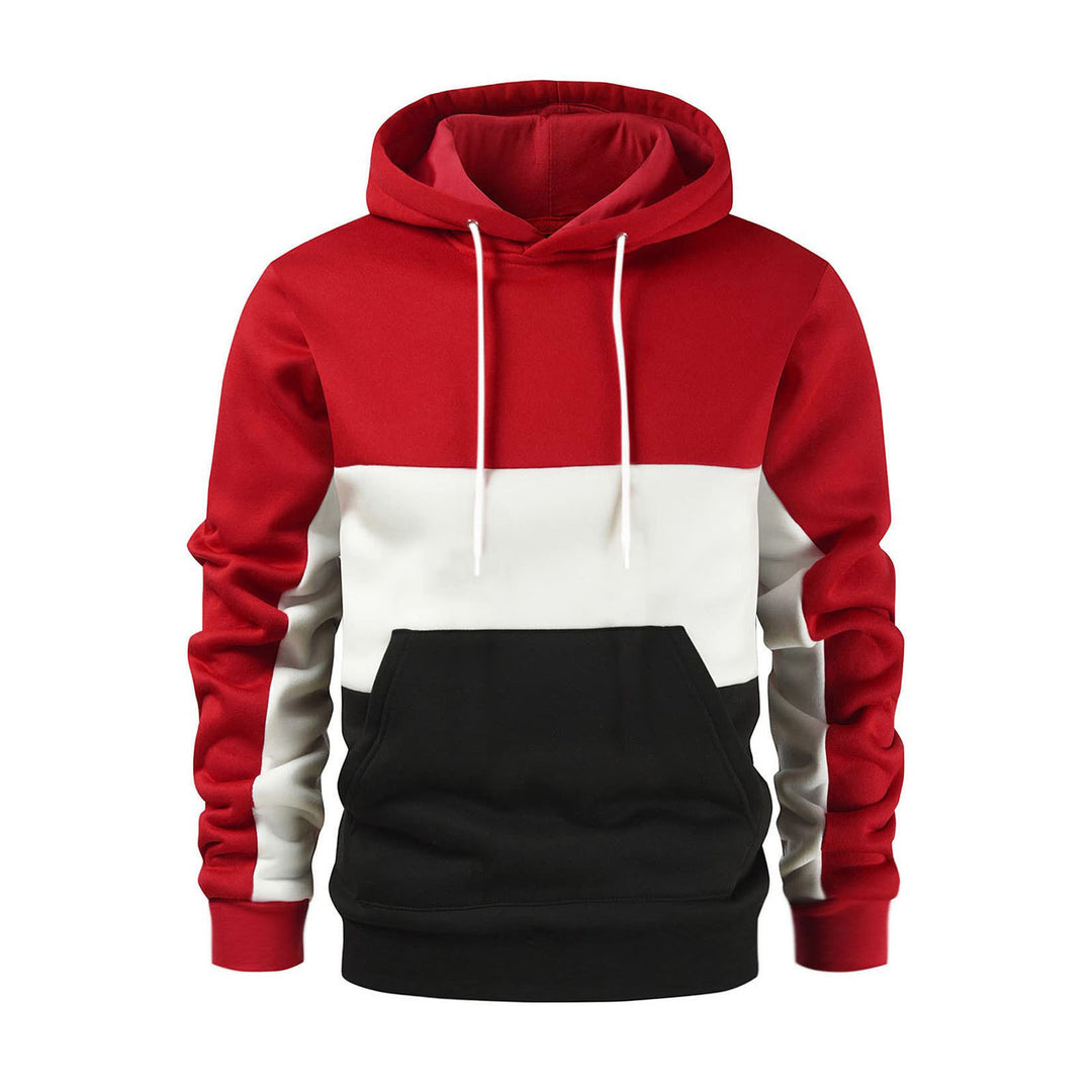 Herren Kapuzenpullover mit modischem Farbblockdesign Echoarchiv