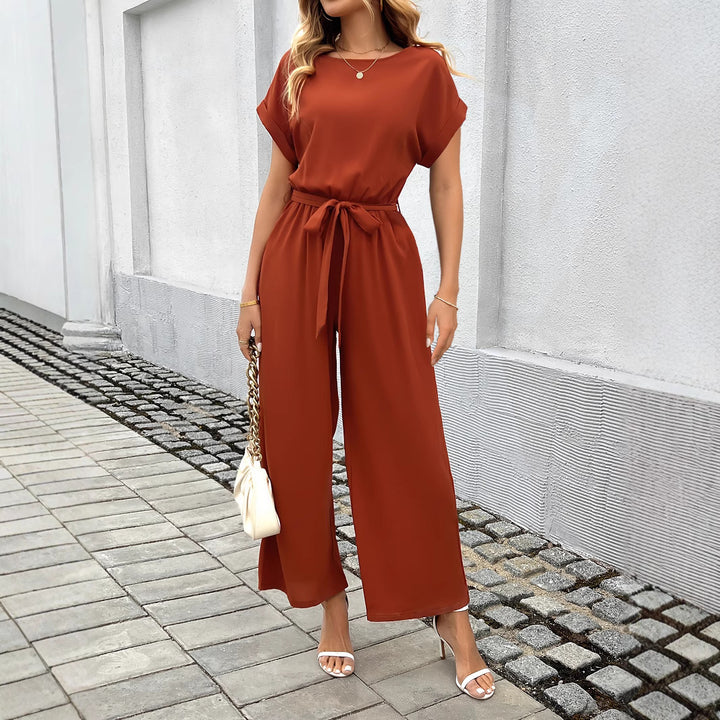 Damen Eleganter Jumpsuit mit Taillengürtel Echo Archiv